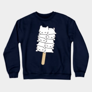 Kitty icecream on a stick Crewneck Sweatshirt